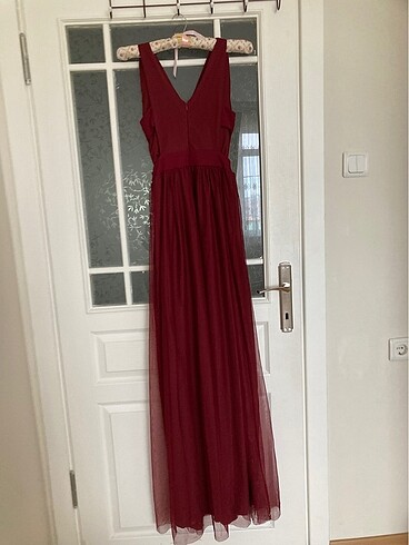 36 Beden Bordo abiye