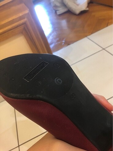 39 Beden bordo Renk Topuklu ayakkabı