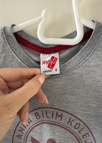 8 Yaş Beden gri Renk Anka bilim forma tisort