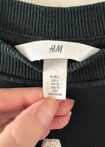l Beden yeşil Renk H&M sweatshirt