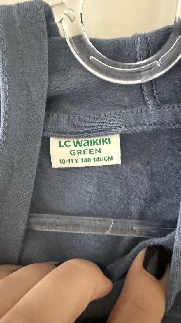 LCW Koyu Lacivert Kapüşonlu Spor Sweatshirt — görsel 2/3
