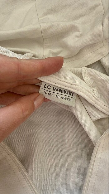 11-12 Yaş Beden beyaz Renk LCW sweatshirt