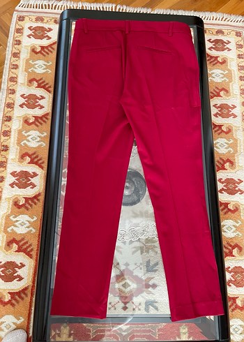 LC Waikiki Kadın koyu Kırmızı Kumaş Pantolon
