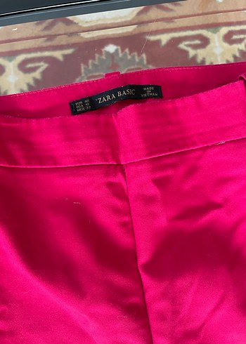 xl Beden Zara fuşya pembe kumaş pantolon
