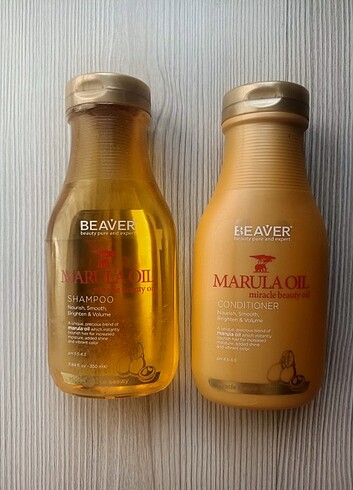 Beaver marula yağlı şampuan ve saç kremş
