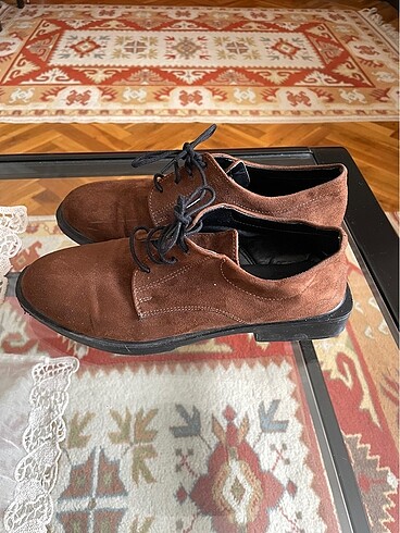 38 Beden kahverengi Renk Erkek ayakkabı bağcıklı
