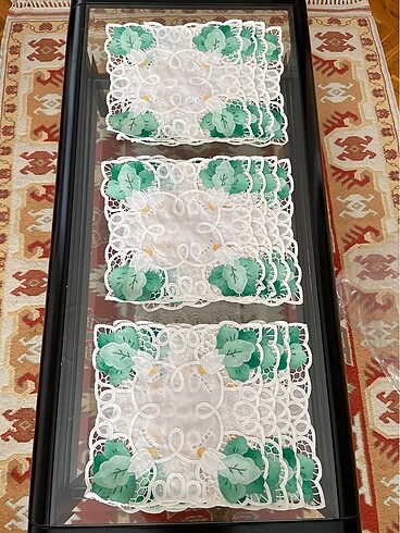 Dantelli servis kumaşları peçeteleri