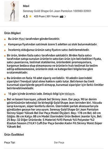 29 Beden Gri Normal Boy Dar Kesim Kadın Kot Pantolon