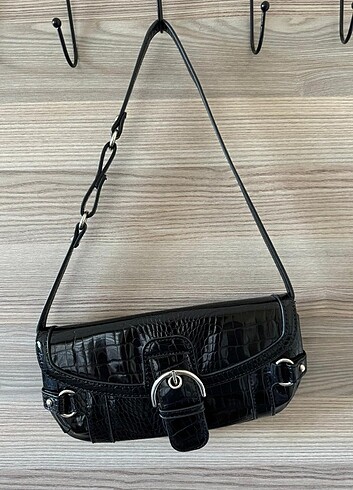 Stradivarius Siyah suni deri Stradivarius çanta