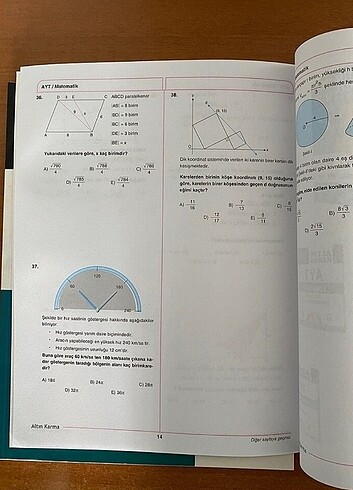 Beden Altın karma tyt/ayt matematik denemeleri
