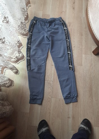 Gri Baskılı Erkek çocuk Eşofman Altı