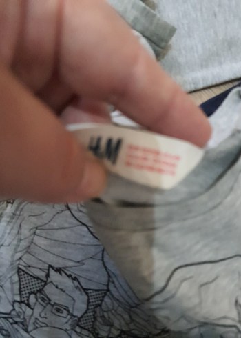 7 Yaş Beden gri Renk 3 adet Uzun Kollu, Baskılı Erkek çocuk tişört