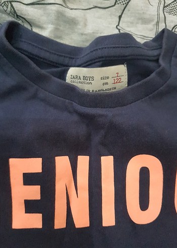 Zara 3 adet Uzun Kollu, Baskılı Erkek çocuk tişört
