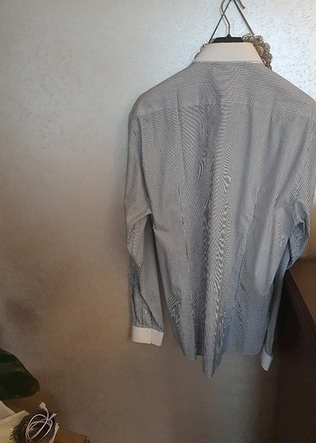 Gri Desenli Uzun Kollu Erkek Gömlek - Görsel 5