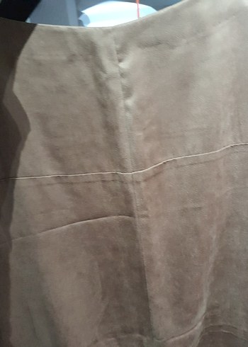 Bej Kadın güderi görğnimlü Hamile elbise - Görsel 3