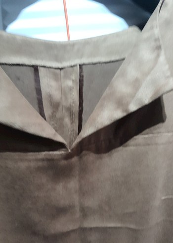 Bej Kadın güderi görğnimlü Hamile elbise - Görsel 2