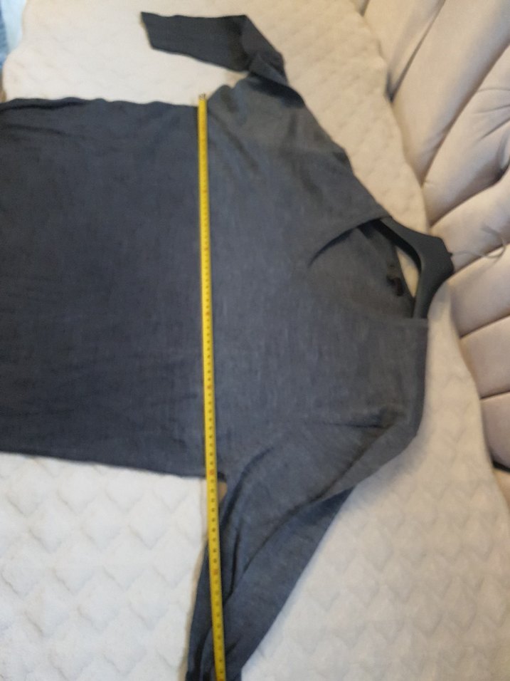 Gri V Yaka Erkek Triko Kazak altınyıldız - Görsel 5