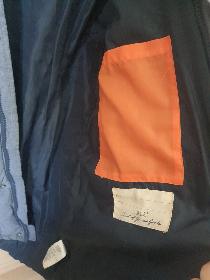 Gri Erkek kaban Orta Boy, Fermuarlı - Görsel 4