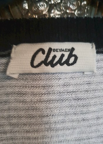 Gri V Yaka Erkek Triko Kazak beymen club - Görsel 2