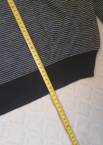 Gri V Yaka Erkek Triko Kazak beymen club - Görsel 5