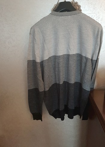 Gri V Yaka Erkek Triko Kazak beymen club - Görsel 8