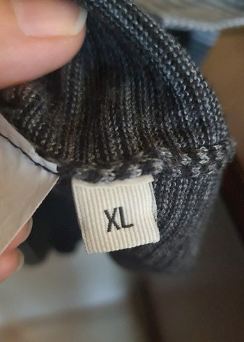 Gri V Yaka Erkek Triko Kazak beymen club - Görsel 4