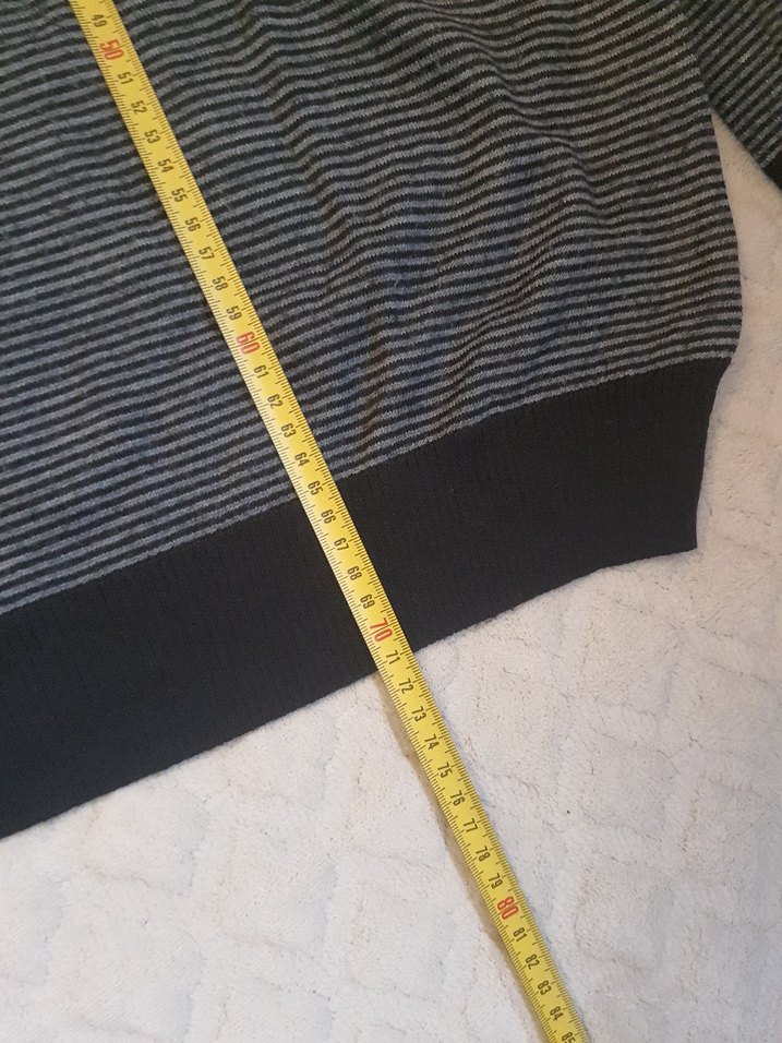 Gri V Yaka Erkek Triko Kazak beymen club - Görsel 5