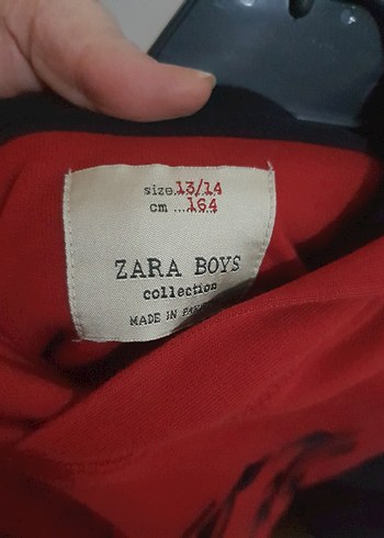 Kırmızı Rock Punk zara Sweatshirt - Görsel 5