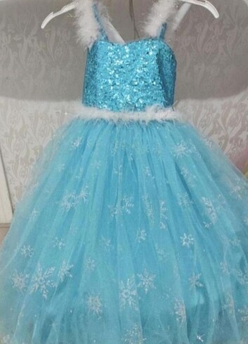 Diğer Elsa kostüm elbise