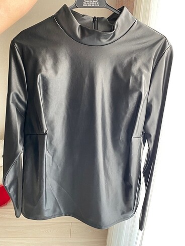 H&M Deri Bluz sıfır