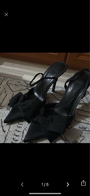 Zara Kurdeleli Topuklu Ayakkabı
