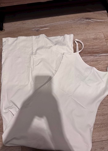 Bershka Beyaz Uzun Elbise