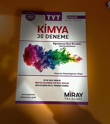 TYT Kimya Deneme Miray Yayınları