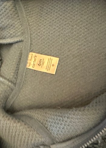 Mavi peluş Bebek Erkek hırkası - Görsel 3