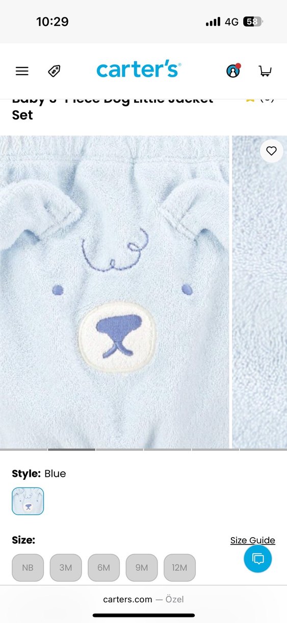 Mavi Nakışlı Bebek Erkek Takımı - Görsel 2