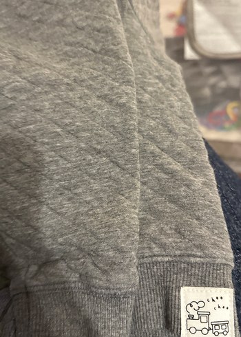 Gri Erkek Bebek Düğmeli Sweat Takımı - Görsel 4