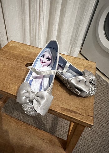 Kız Çocuk Gri Fiyonklu Babet Ayakkabı - Görsel 5