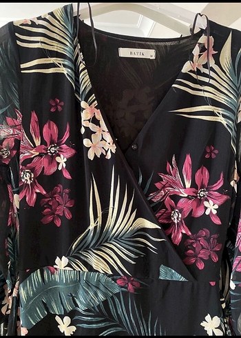 Çiçek Desenli Uzun Bohem Elbise - Görsel 2