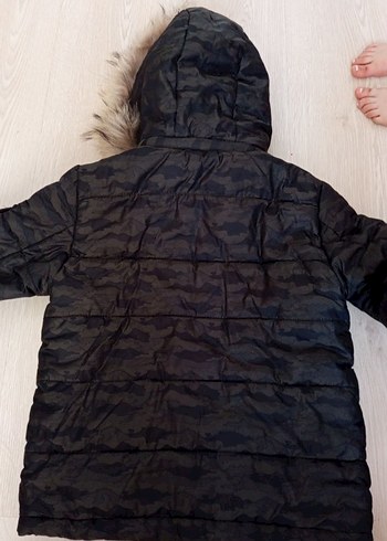 Kapüşonlu Kamuflaj Erkek Çocuk Mont - Görsel 3