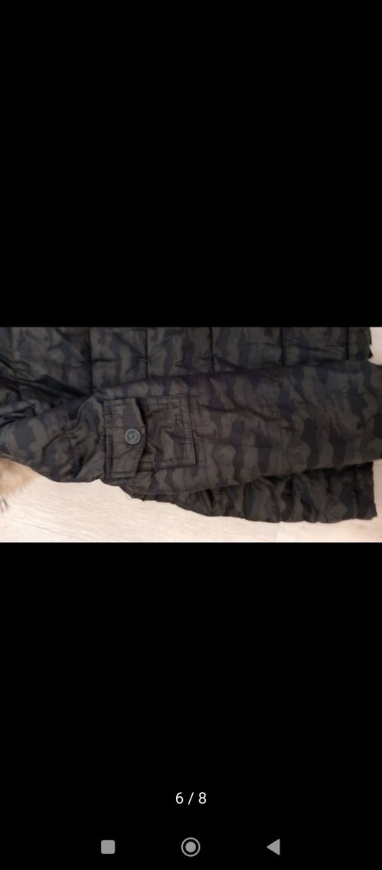 Kapüşonlu Kamuflaj Erkek Çocuk Mont - Görsel 4