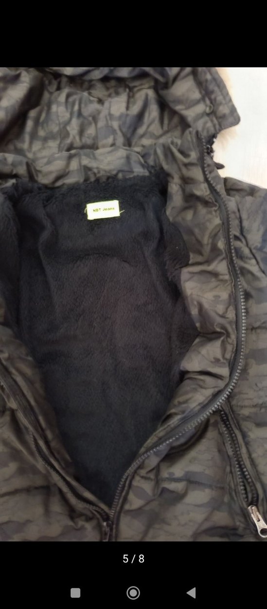 Kapüşonlu Kamuflaj Erkek Çocuk Mont - Görsel 5