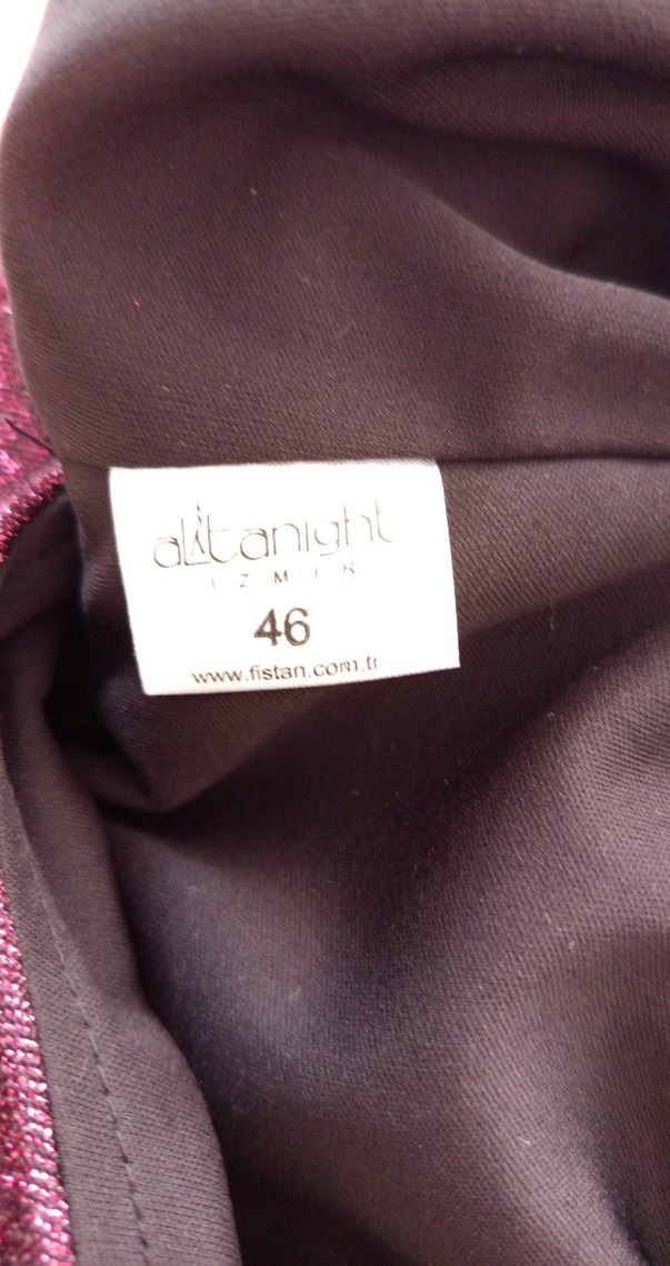 Bordo Uzun Kollu V Yaka Kadın Elbise - Görsel 5