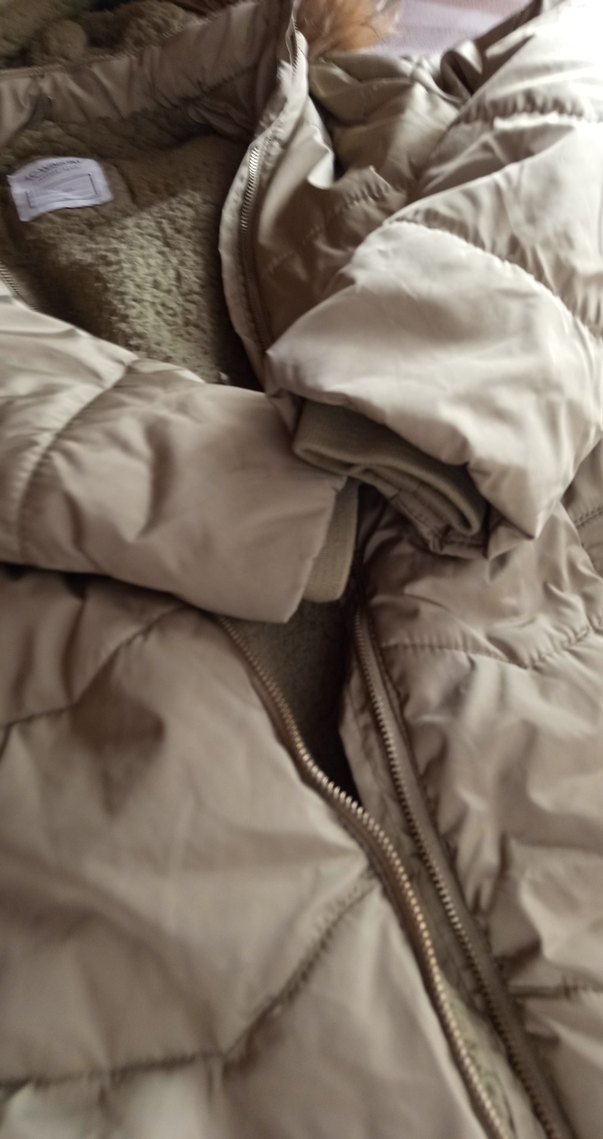 Kahverengi Kürklü Midi Kadın Kışlık Mont - Görsel 3