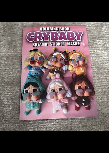 Crybaby Boyama Kitabı sticker ve maske hediyeli