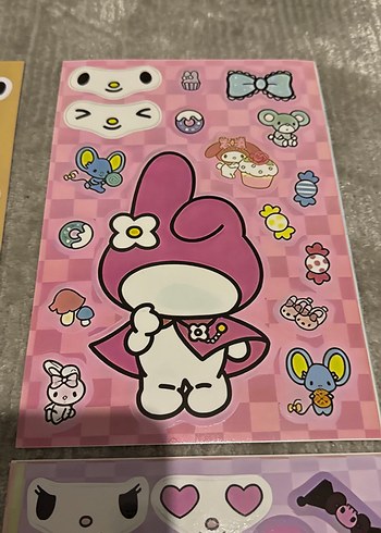 4 adet sanrio tak çıkar sticker - Görsel 4