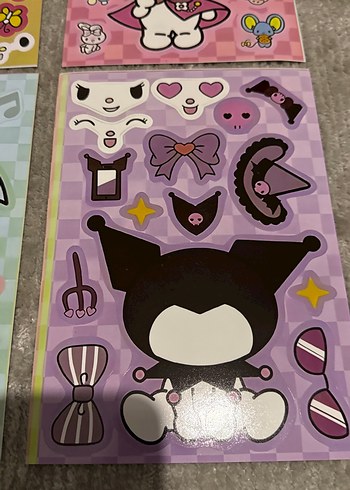 4 adet sanrio tak çıkar sticker - Görsel 3