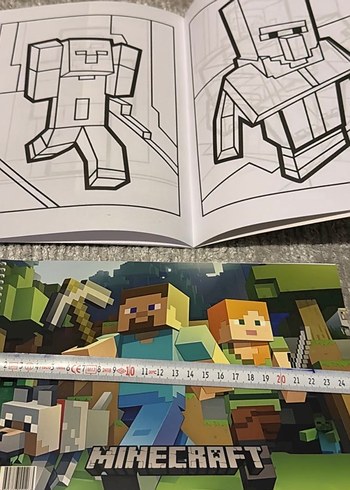 Minecraft Boyama Kitabı ve Sticker Maskesi - Görsel 4