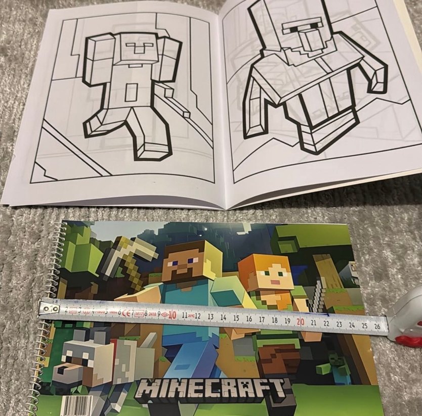 Minecraft Boyama Kitabı ve Sticker Maskesi - Görsel 4