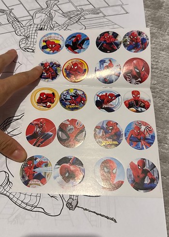 Spider-Man Boyama Kitabı ve Sticker Seti - Görsel 3