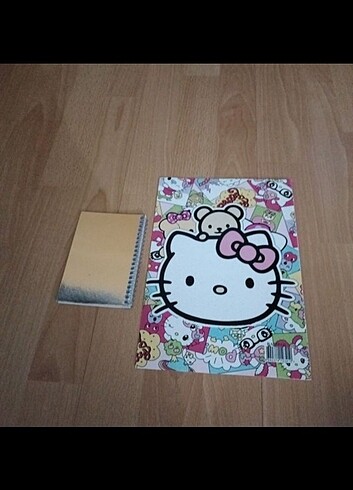 Beden Renk Hello kitty boyama kitabı ve not defteri